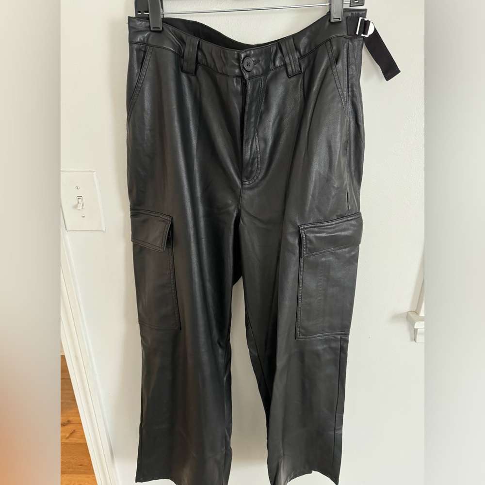 ASOS cargo faux leather pants. Size 14